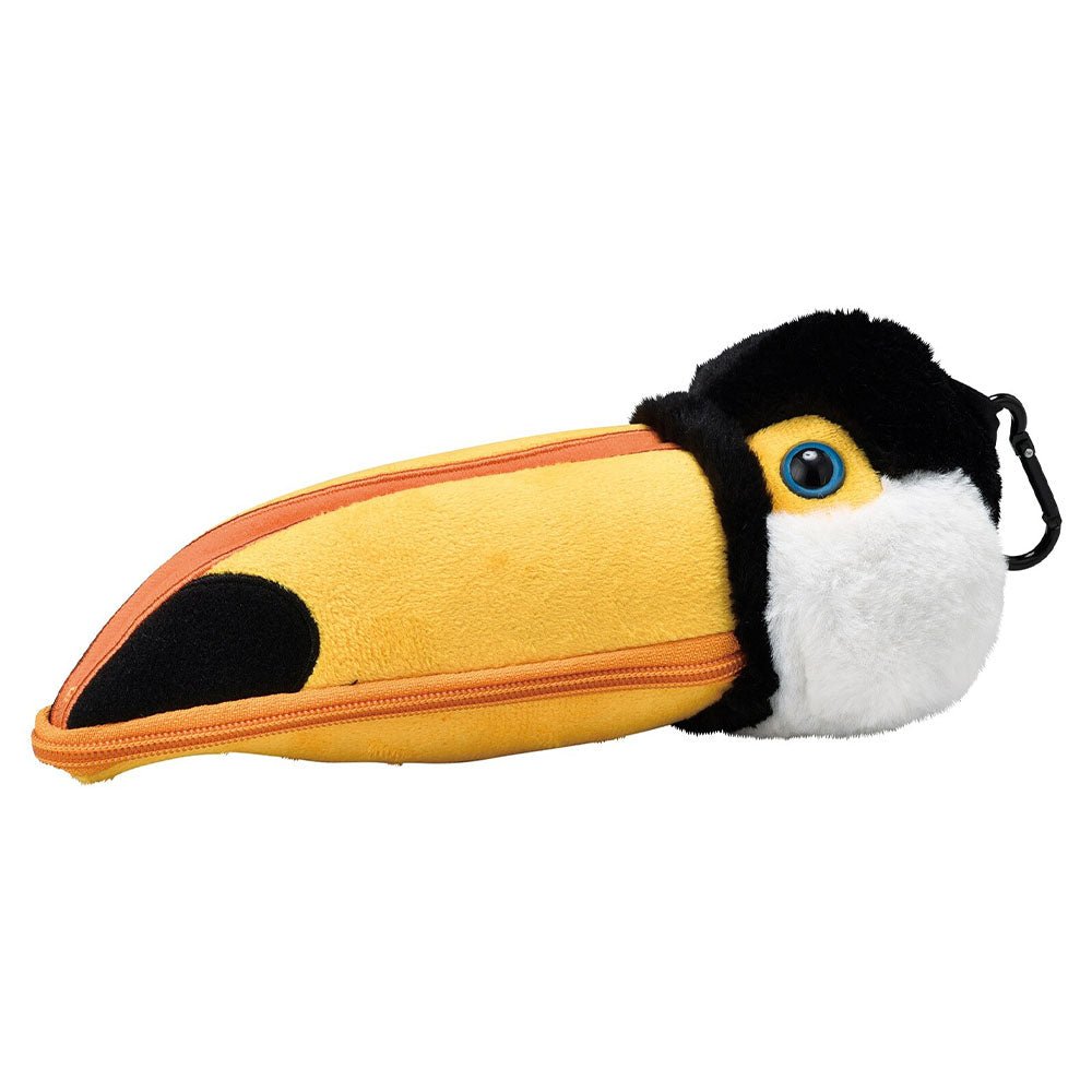 SETOCRAFT Toucan Pen Case with Carabiner Clip - Waterproof Pencil Pouch for School, Office & Travel - Organize Pens, Pencils, Markers & Art Supplies (Perfect for Students, Artists & Professionals)