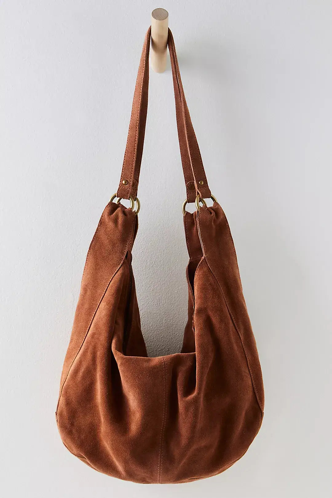 Free People Roma Suede Tote Bag - Stylish & Spacious Leather Handbag for Women | Perfect for Work, Travel & Everyday Use