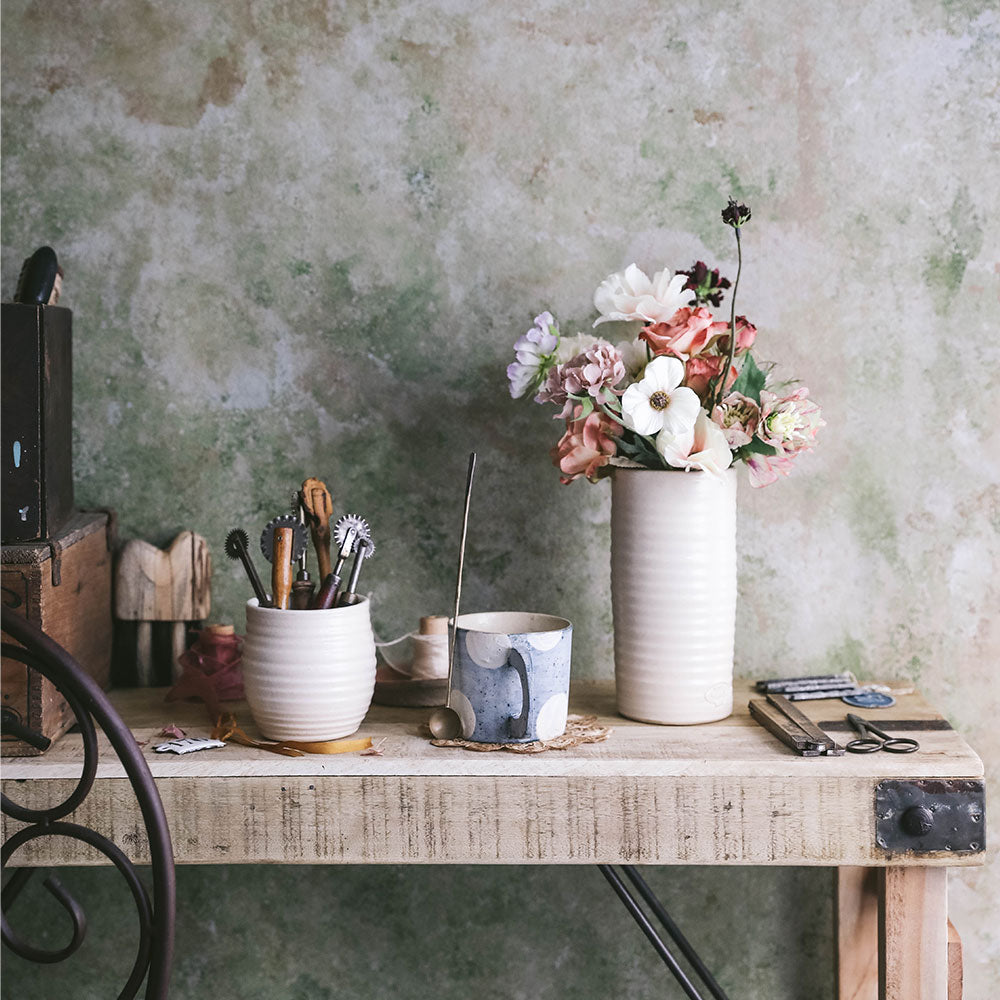 Premium Handmade Ceramic Vase - Elegant Home Decor for Living Room, Dining Table & Wedding Centerpieces