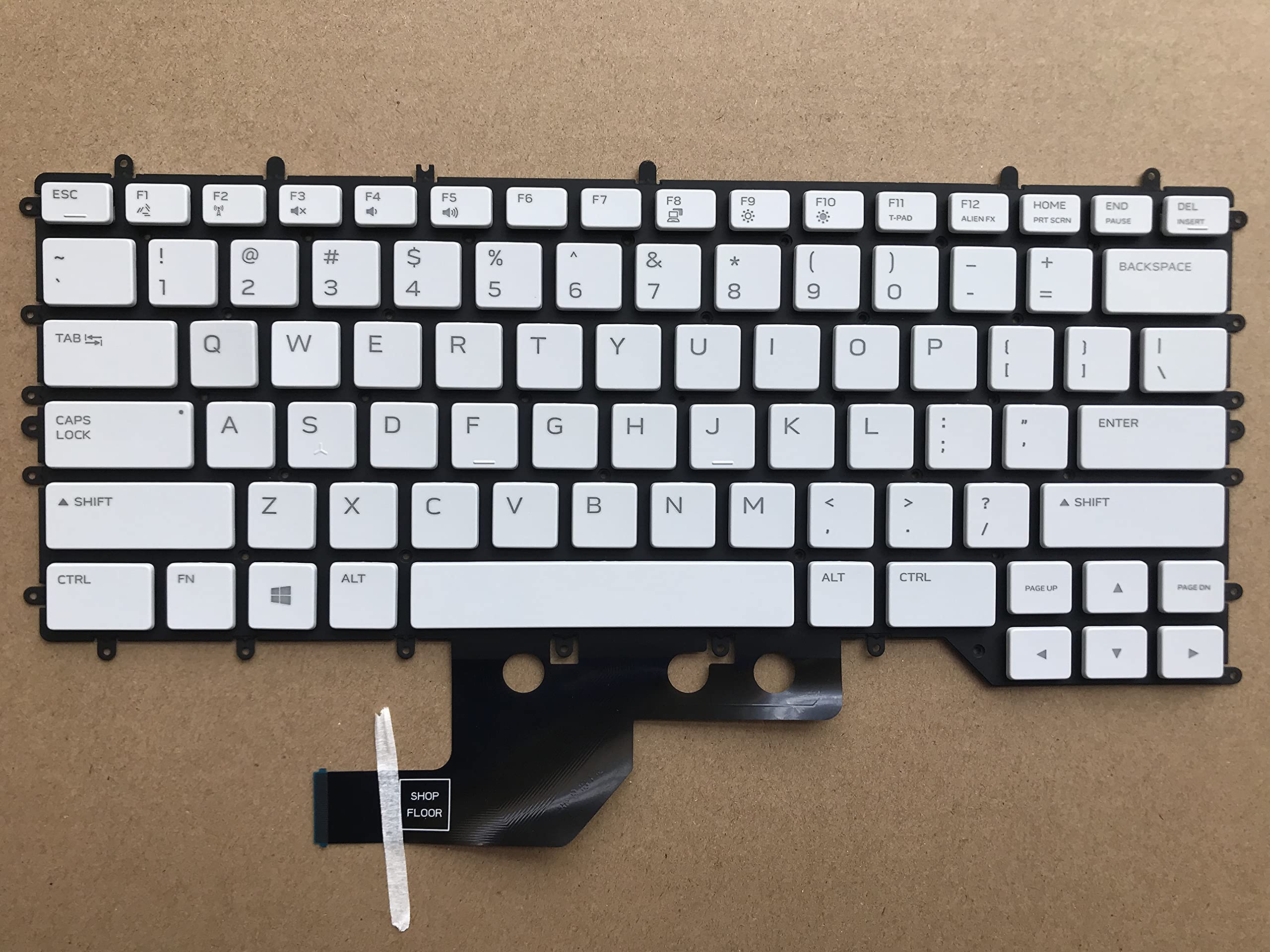 Alienware M15 R3 2020 Replacement Keyboard - US Layout White Backlit Per-Key RGB Gaming Laptop Keyboard | Easy Installation for Alienware M15 R3 2020 Model | Perfect for Gaming, Typing & Professional Work