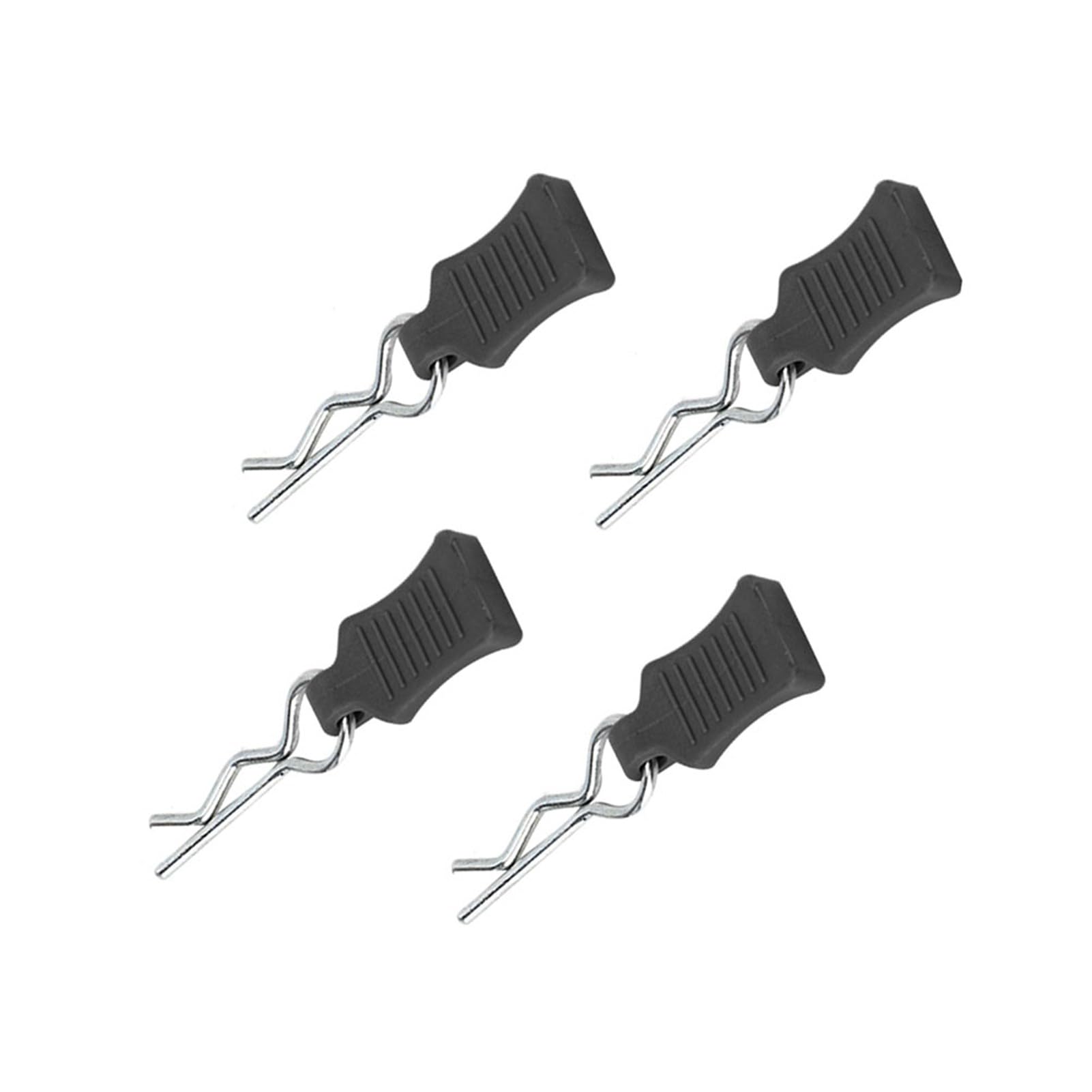 Tbest RC Body Clips Springy R Pins - 1/8 1/10 1/12 Scale RC Car Body Clips with Fixing Bracket Set - Durable Black RC Model Accessories for RC Trucks, Buggies & Crawlers - Perfect for Off-Road Racing & Hobby Maintenance