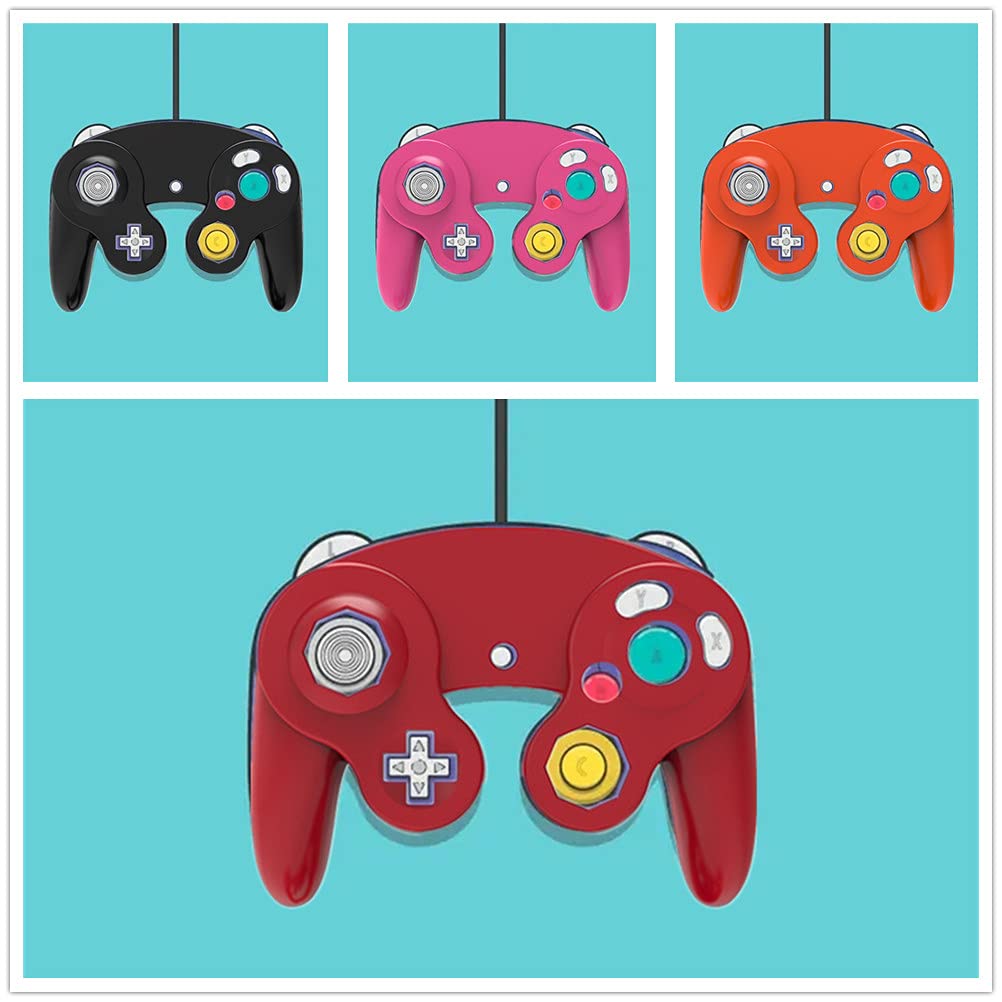 DLCJ Replacement Upper & Lower Shell for Nintendo GameCube Controller - DIY Housing Cover for NGC GameCube (4-Piece Set) - Perfect for Super Smash Bros Gameplay & Controller Repair