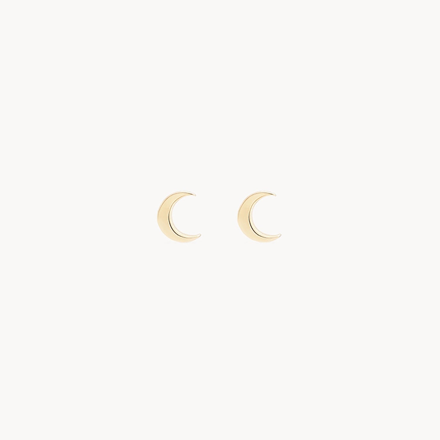 14K Yellow Gold Everyday Little Crescent Moon Earrings - Dainty & Elegant Jewelry for Women, Perfect for Daily Wear, Gifts & Special Occasions