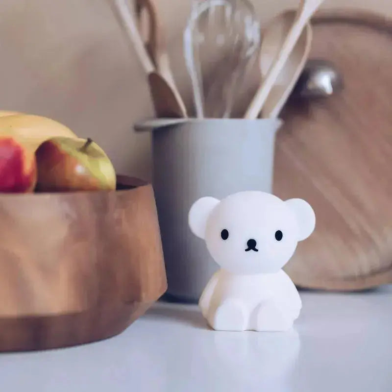 Boris the Bear Plush Toy - Cute & Soft Stuffed Animal Bundle with LED Lights | Perfect for Kids' Bedroom Decor, Nursery Night Light, and Gift Ideas