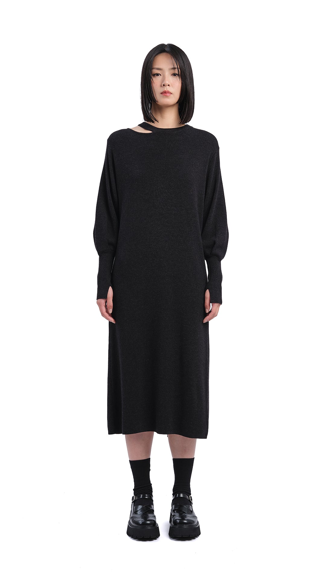 Biella Wool Knit Dress for Women - Soft & Warm Winter Dress - Perfect for Office, Parties & Holiday Outfits