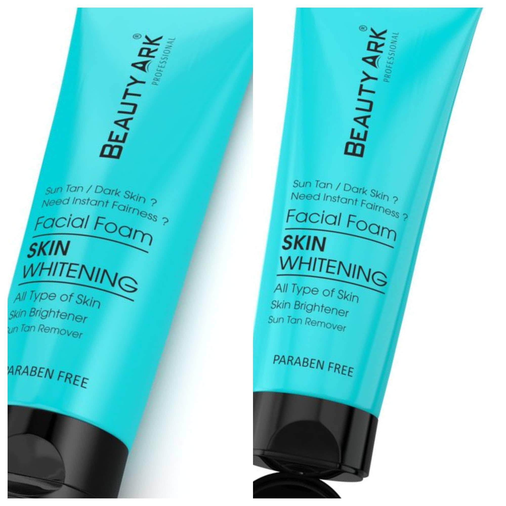 Beauty Ark Skin Whitening Face Wash - Brightening Cleanser for Glowing Skin, 100ml (Pack of 2) - Perfect for Daily Skincare Routine & Dark Spot Reduction