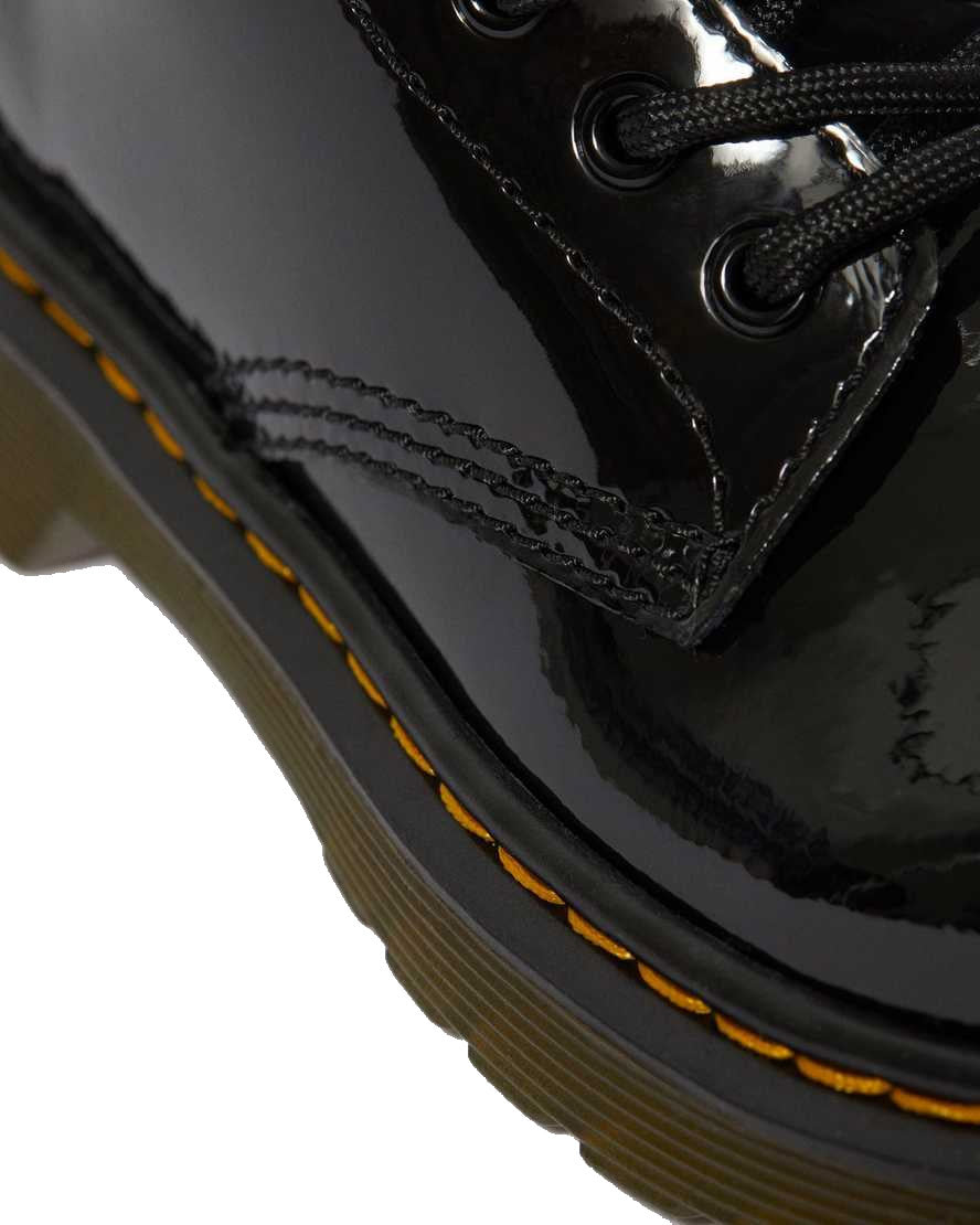 1460 Patent Delaney Boots for Kids – Shiny Black Leather Ankle Boots for Girls & Boys – Perfect for School, Parties & Everyday Wear