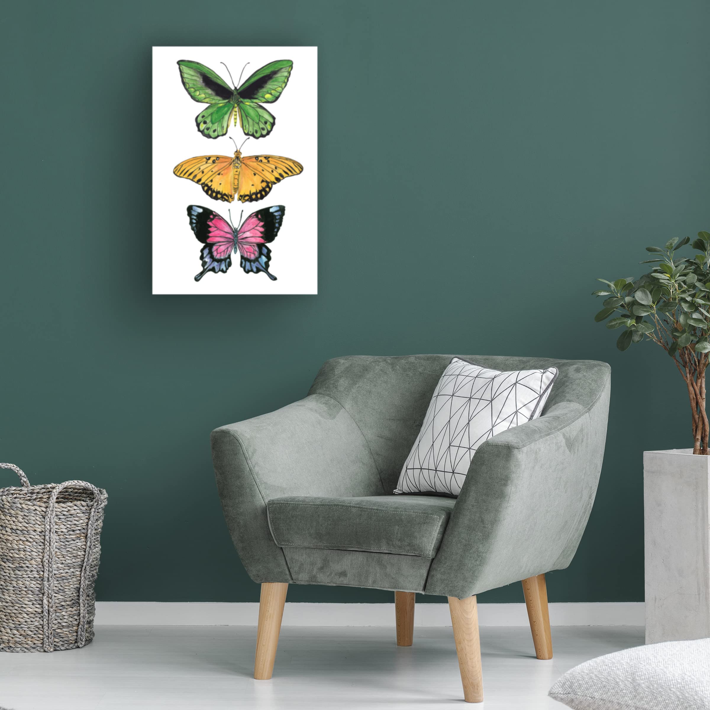 Trademark Fine Art 'Falling From IV' Canvas Wall Art by Melissa Wang - Modern Abstract Painting for Living Room, Bedroom & Office Decor
