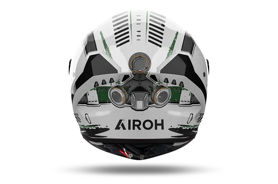 Airoh Connor Gloss Alligator Motorcycle Helmet – Premium Matte Finish, DOT & ECE Certified – Ideal for Street Biking, Commuting & Urban Riding