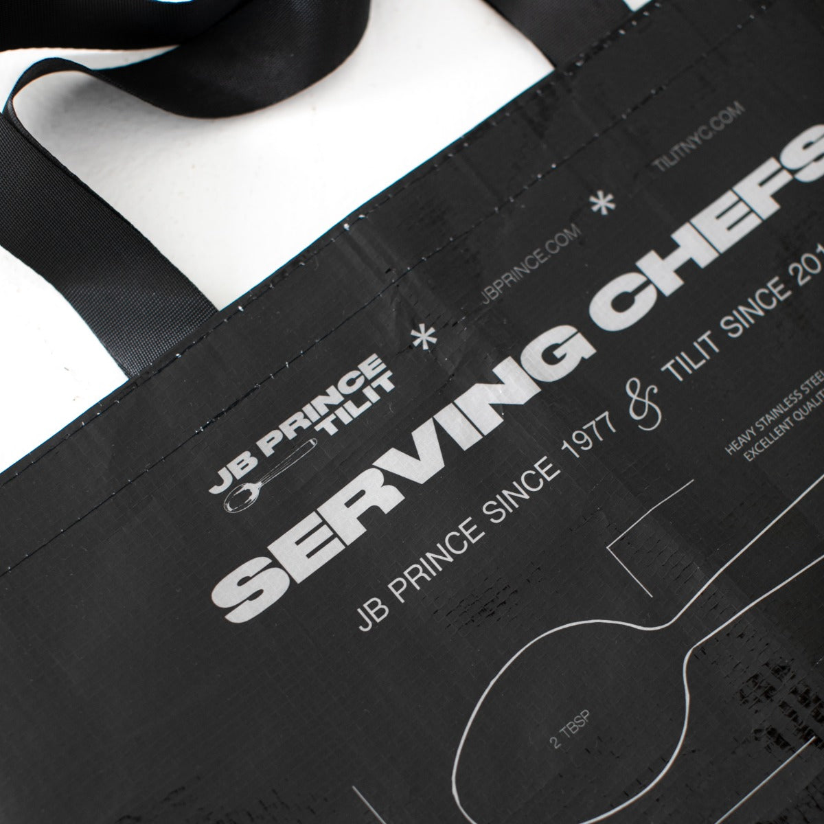 JB Prince x Tilit Kunz Waterproof Nylon Tote Bag - Durable & Lightweight for Grocery Shopping, Beach Trips & Work Commute