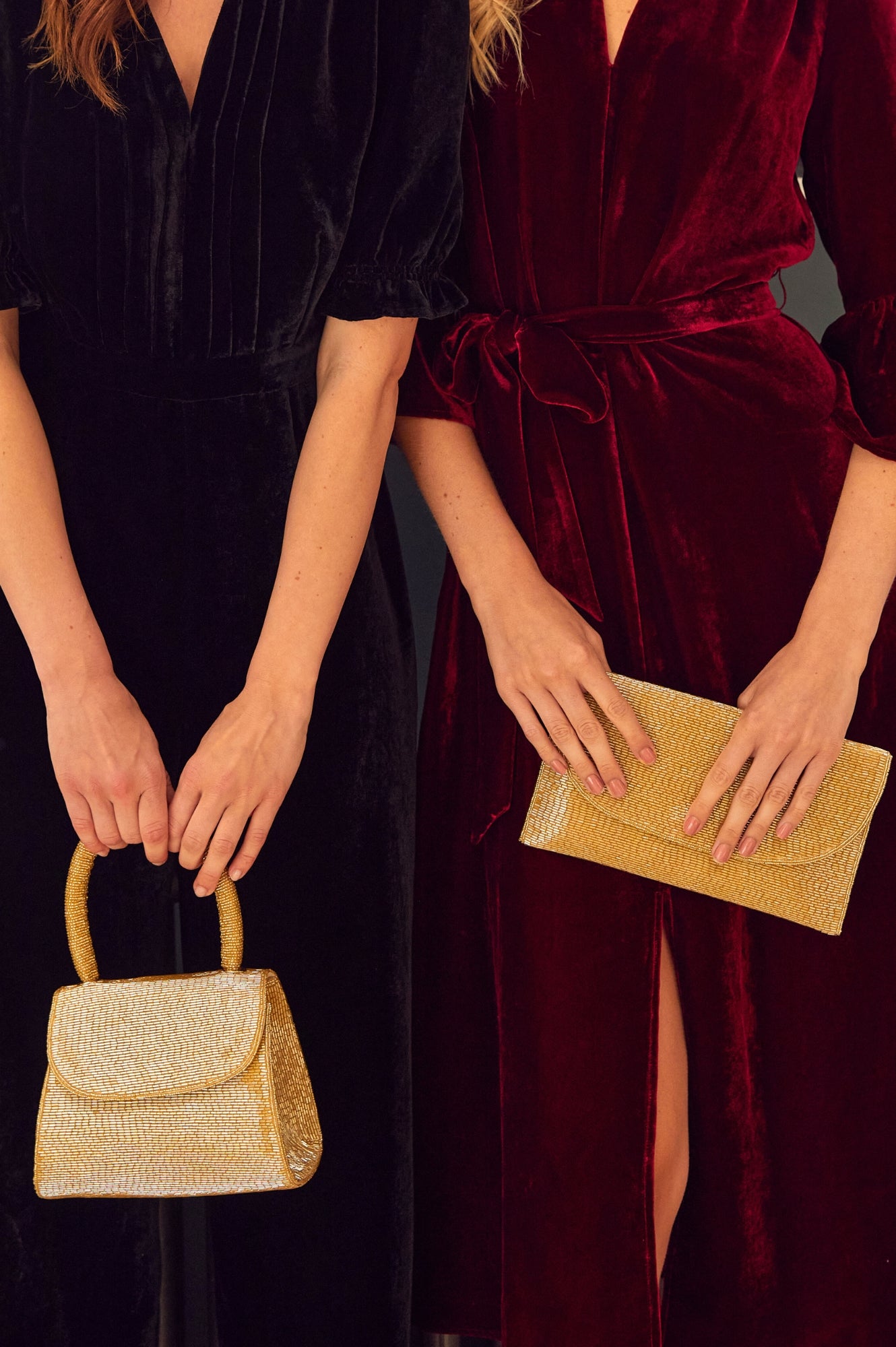 Elegant Beaded Handbag for Women - Light Gold Clutch Purse | Perfect for Evening Parties, Weddings & Special Occasions