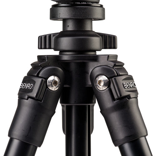 Benro SLIM Aluminum Video Tripod Kit - Lightweight & Portable Tripod for DSLR, Camcorder, Mirrorless Cameras - Perfect for Travel, Vlogging, and Outdoor Photography