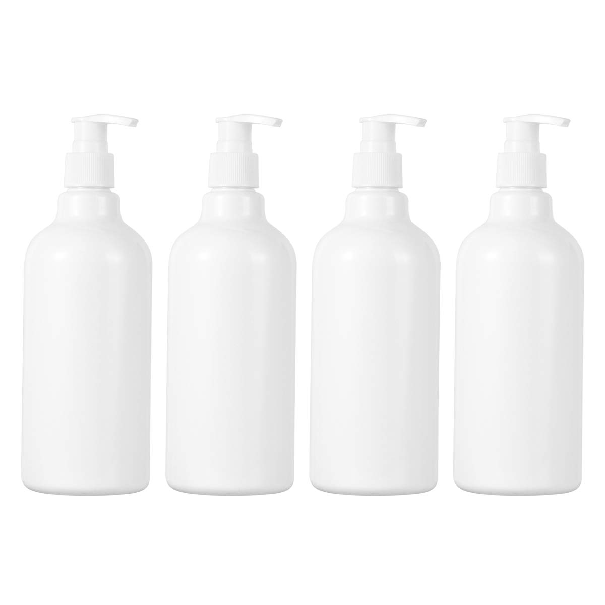 8-Pack 500ml Refillable Pump Bottles for Shampoo, Liquid Soap & Lotion - Leak-Proof Dispensers for Bathroom, Kitchen & Travel Organization