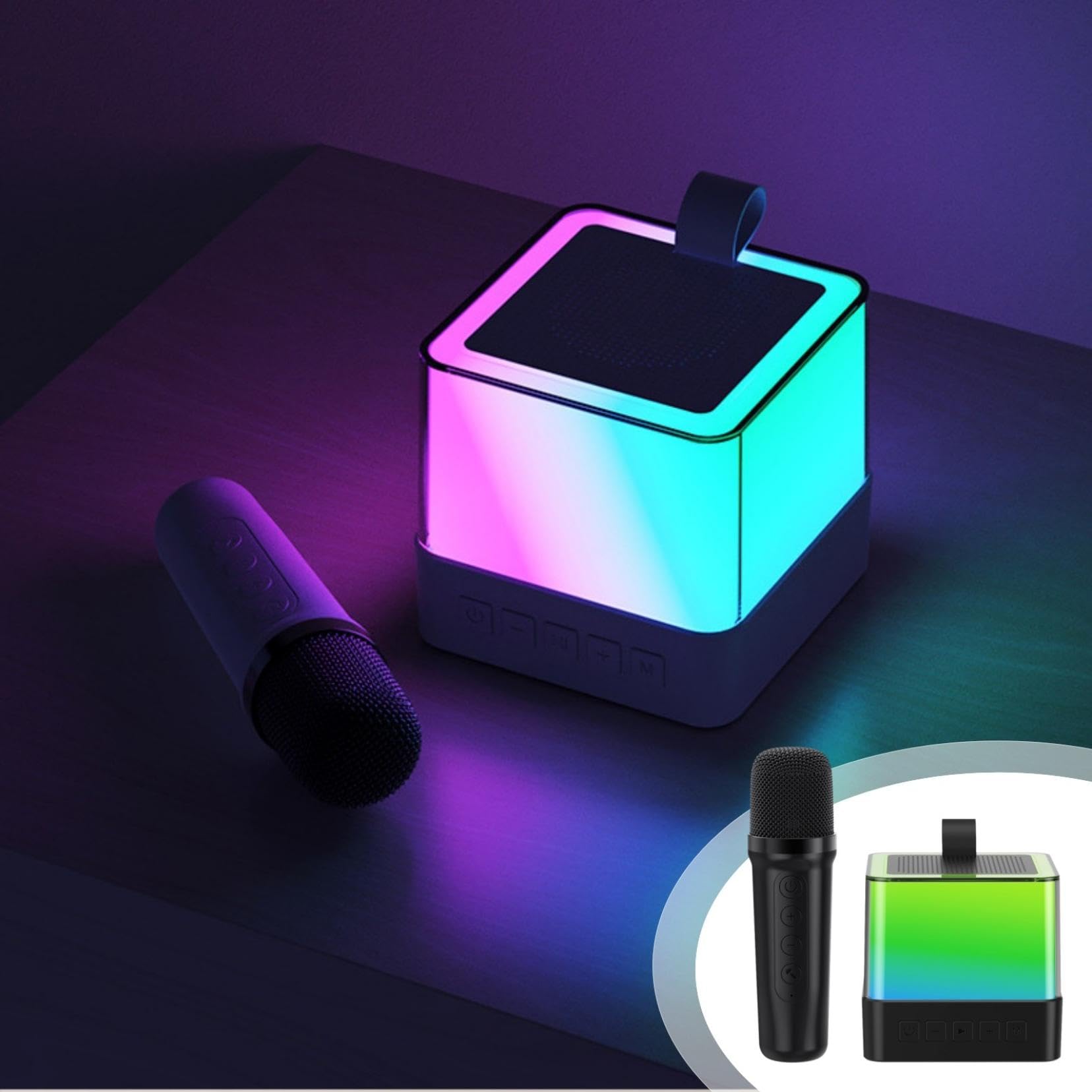 Portable Karaoke Machine for Kids & Adults with Wireless Microphone - Bluetooth Speaker with HD Sound, PA System, Vocal Cut, USB/SD/AUX Input - Perfect for Home Parties, Birthday Celebrations & Family Gatherings