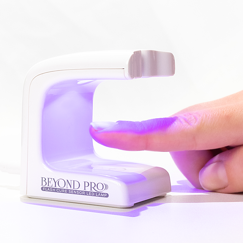 Beyond Pro Flash Cure Sensor LED Lamp for Nail Art - Fast Drying UV LED Light for Gel Polish, Manicure & Pedicure at Home or Salon