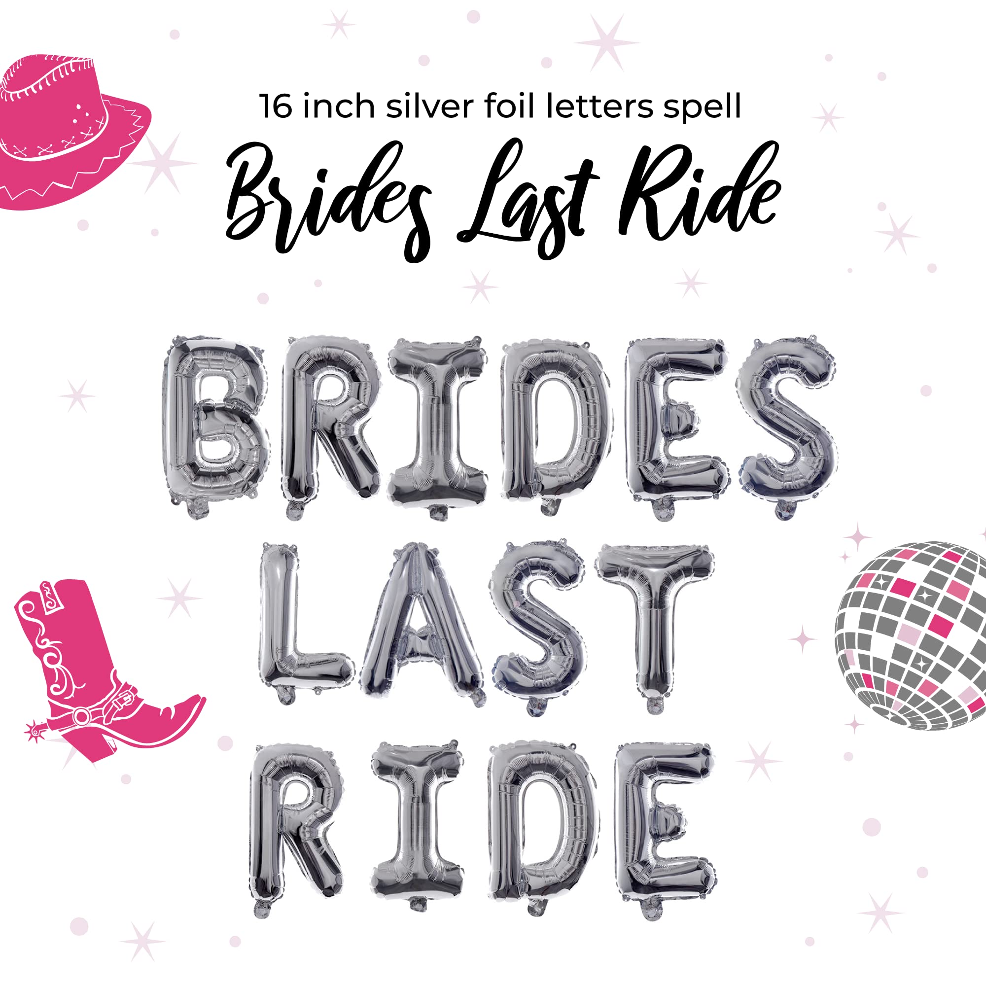 95-Piece Nashville Bachelorette Party Decorations Set - Western Theme Bridal Shower & Cowgirl Party Supplies Kit for Last Ride Celebrations | Perfect for Bachelorette Parties, Bridal Showers & Western-Themed Events