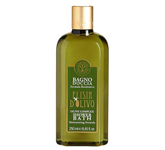 Erbario Toscano Olive Complex Bath & Shower Gel - Moisturizing Body Wash with Natural Olive Oil Extract for Soft Skin | Perfect for Daily Shower & Relaxing Bath Time