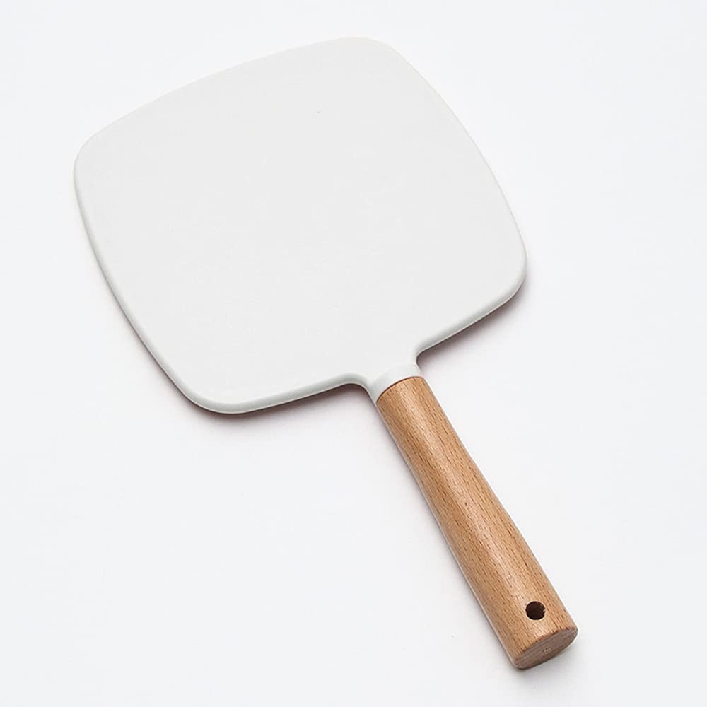WE-CEF Handheld Wooden Makeup Mirror - Travel Portable for Men & Women - Home & Travel Use