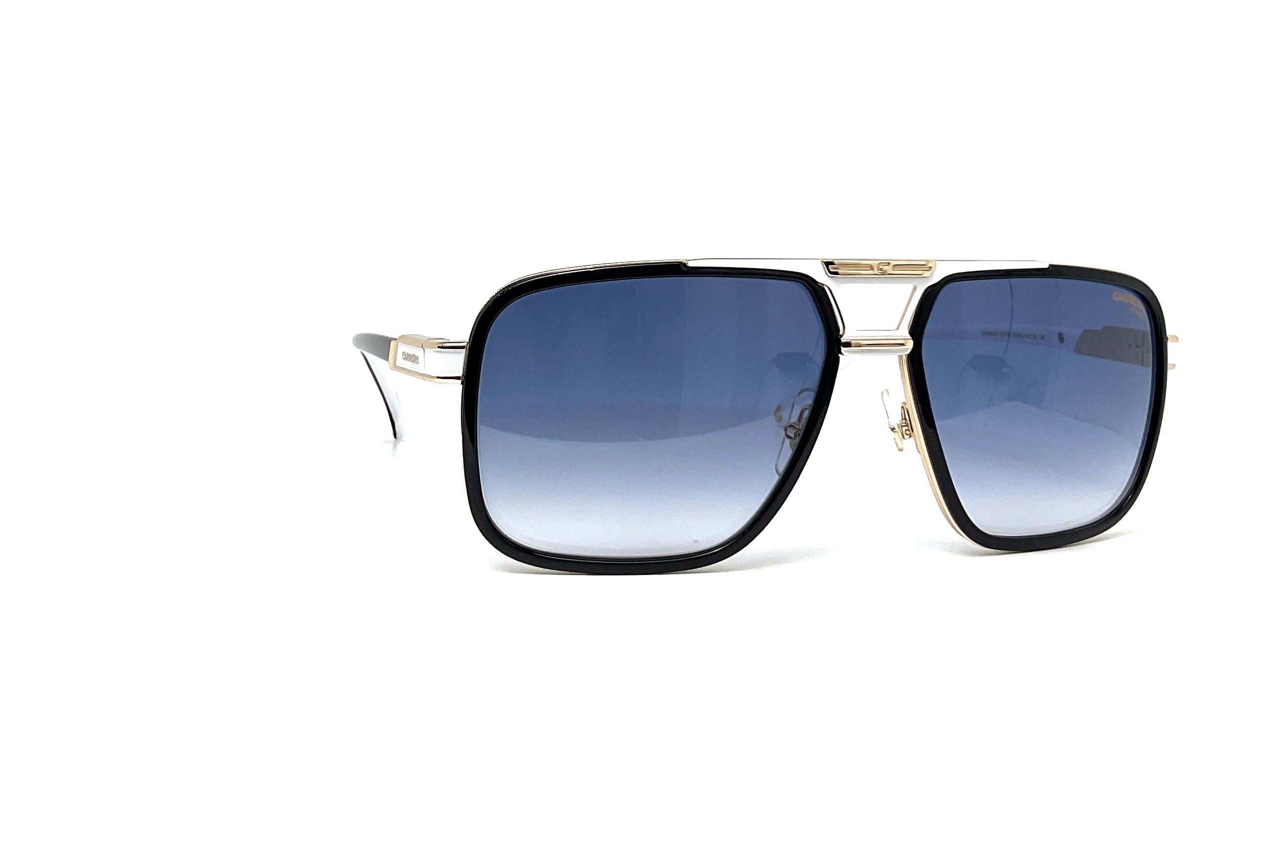 Carrera 1071/S Black & White Sunglasses - Polarized UV Protection for Men & Women - Perfect for Driving, Running, and Outdoor Activities