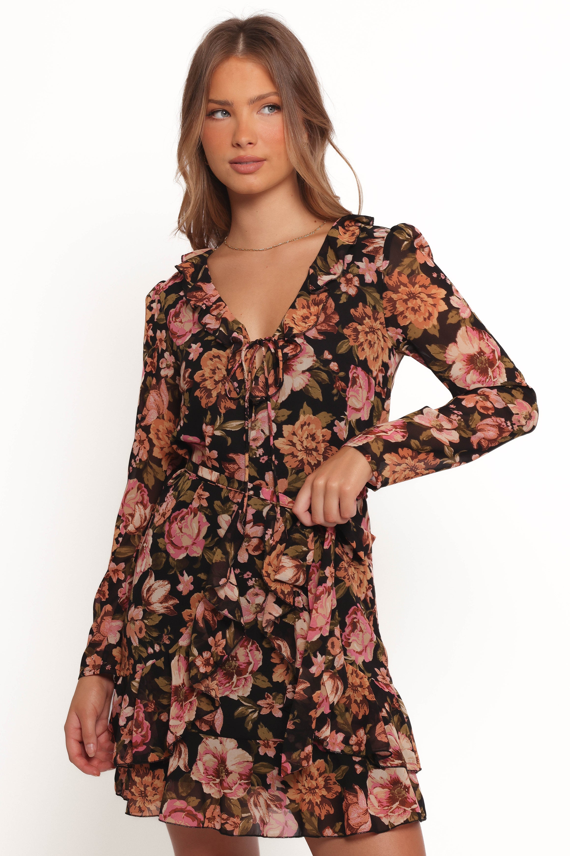 Alyssia Floral Mini Dress - Women's Summer Short Sleeve Party Cocktail Dress for Date Night & Beach Vacation