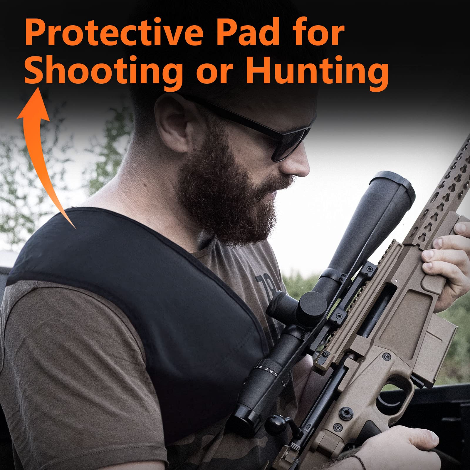 Shockproof Shooting Pads for Hunting & Outdoor Sports - Protective Gear for Comfort & Safety - Ideal for Rifle Shooting, Hunting Trips & Tactical Training