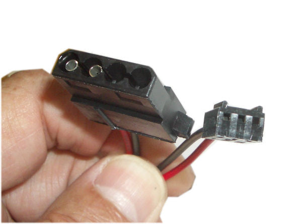 4 Pin Molex to 3 Pin 12V Power Adapter Cable - PC Case Fan Connector for Computer Cooling System Upgrade