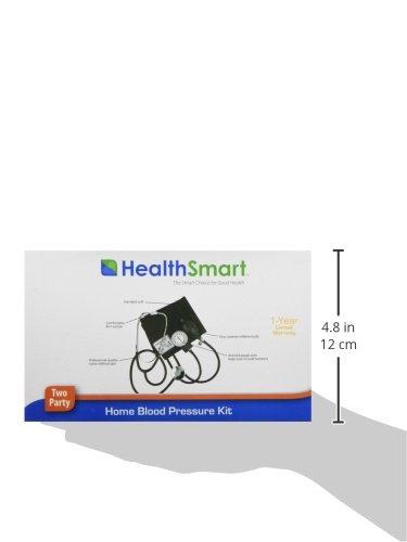 MABIS Professional Aneroid Sphygmomanometer - Accurate Blood Pressure Monitor with Stethoscope, Adjustable Adult Cuff & Portable Carrying Case (Black) - Ideal for Home Use, Clinics, and Medical Professionals
