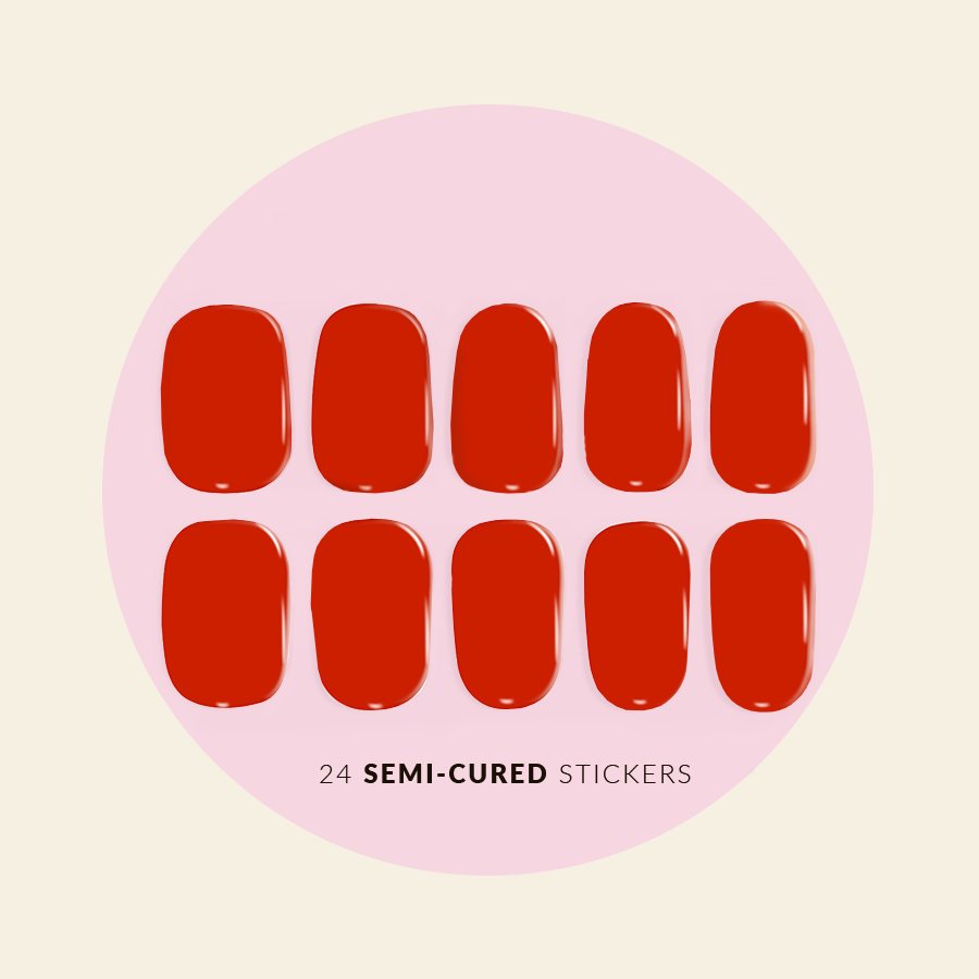 Mitty Semi Cured Gel Nail Stickers - DIY Nail Art Kit for Salon-Quality Manicures at Home | Perfect for Parties, Weddings & Everyday Glam