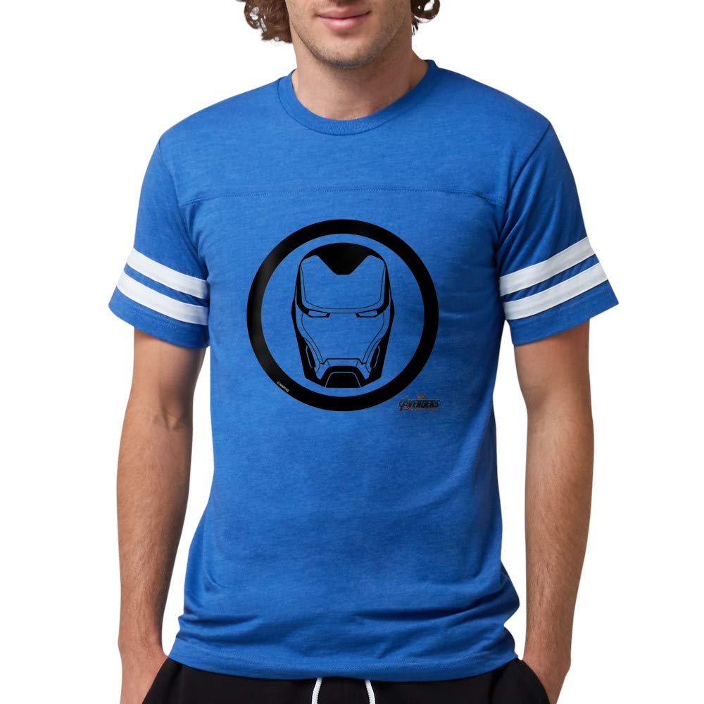 Iron Man Logo Men's Football Shirt - Superhero Inspired Sports Jersey for Fans & Players - Perfect for Game Day, Cosplay & Marvel Themed Events