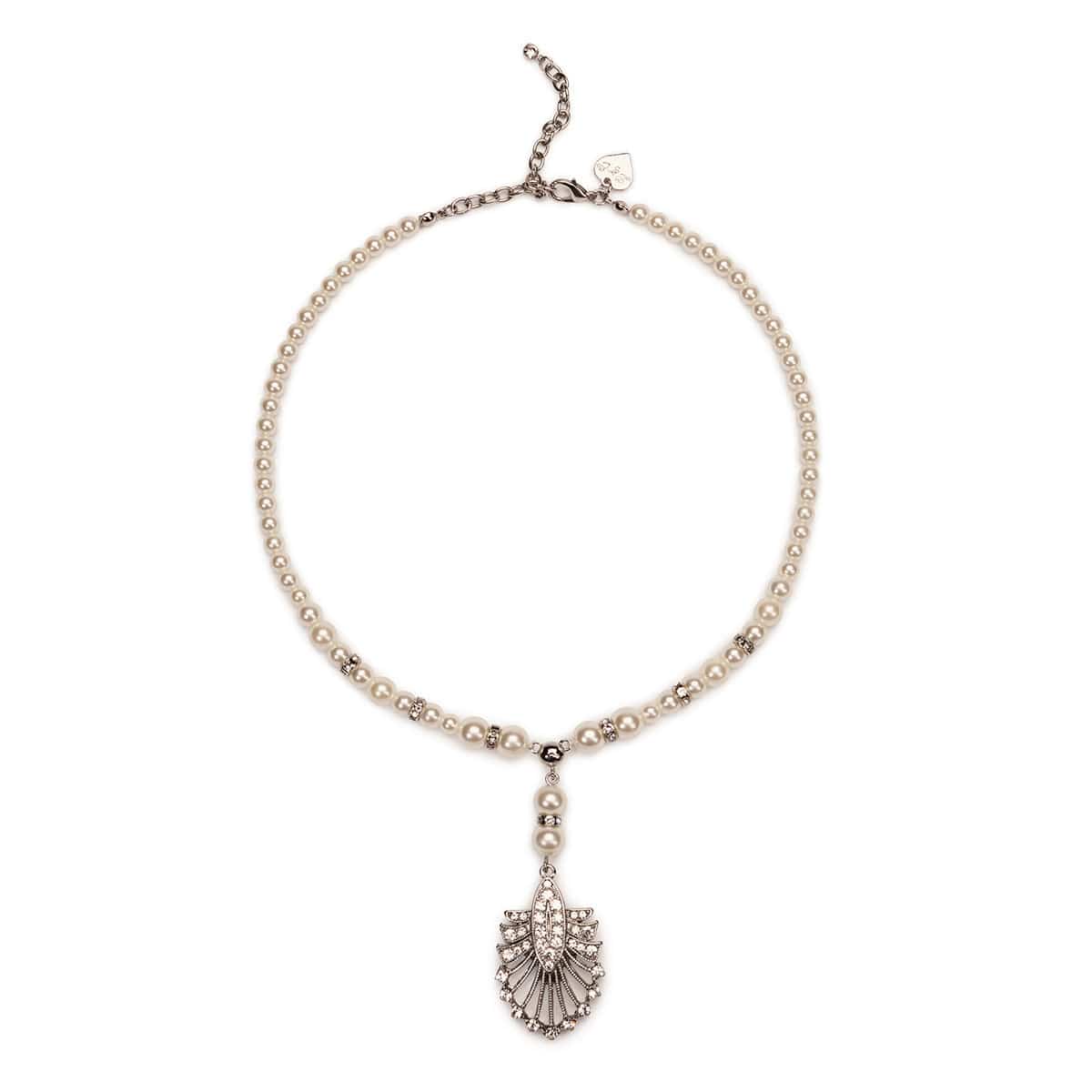 Art Deco Pearl Beaded Tassel Pendant Necklace - Vintage Style Jewelry for Women, Perfect for Evening Parties, Weddings & Special Occasions