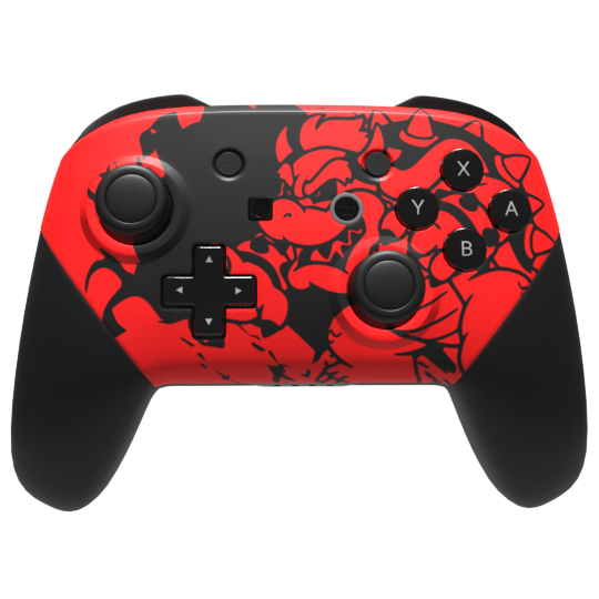 Custom Switch Pro Controller - Bowser Design for Nintendo Switch | Perfect for Gaming, Collecting & Super Mario Fans