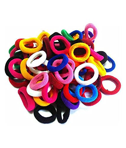 15 Pack Hair Rubber Bands - Soft & Stretchable Hair Ties for Women & Girls - Perfect for Ponytails, Braids & Everyday Hairstyles