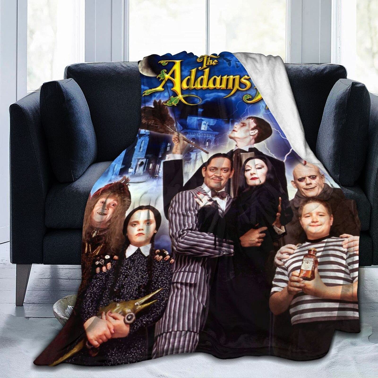 Ultra Soft Warm Fuzzy Fleece Throw Blanket 60''x50'' - Lightweight Plush Fluffy Blanket for Couch, Bed & Sofa | All-Season Cozy Bedding | Perfect for Lounging, Netflix Nights & Winter Snuggles - Black