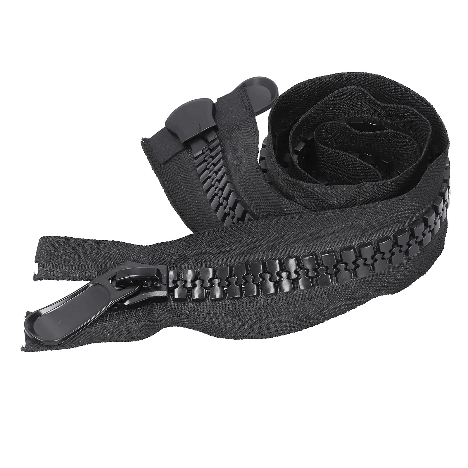 Extra Large Heavy Duty Plastic Zipper for Clothing, Tents, Bags & DIY Crafts - Durable & Secure Fastener for Outdoor Gear, Travel Accessories & Sewing Projects