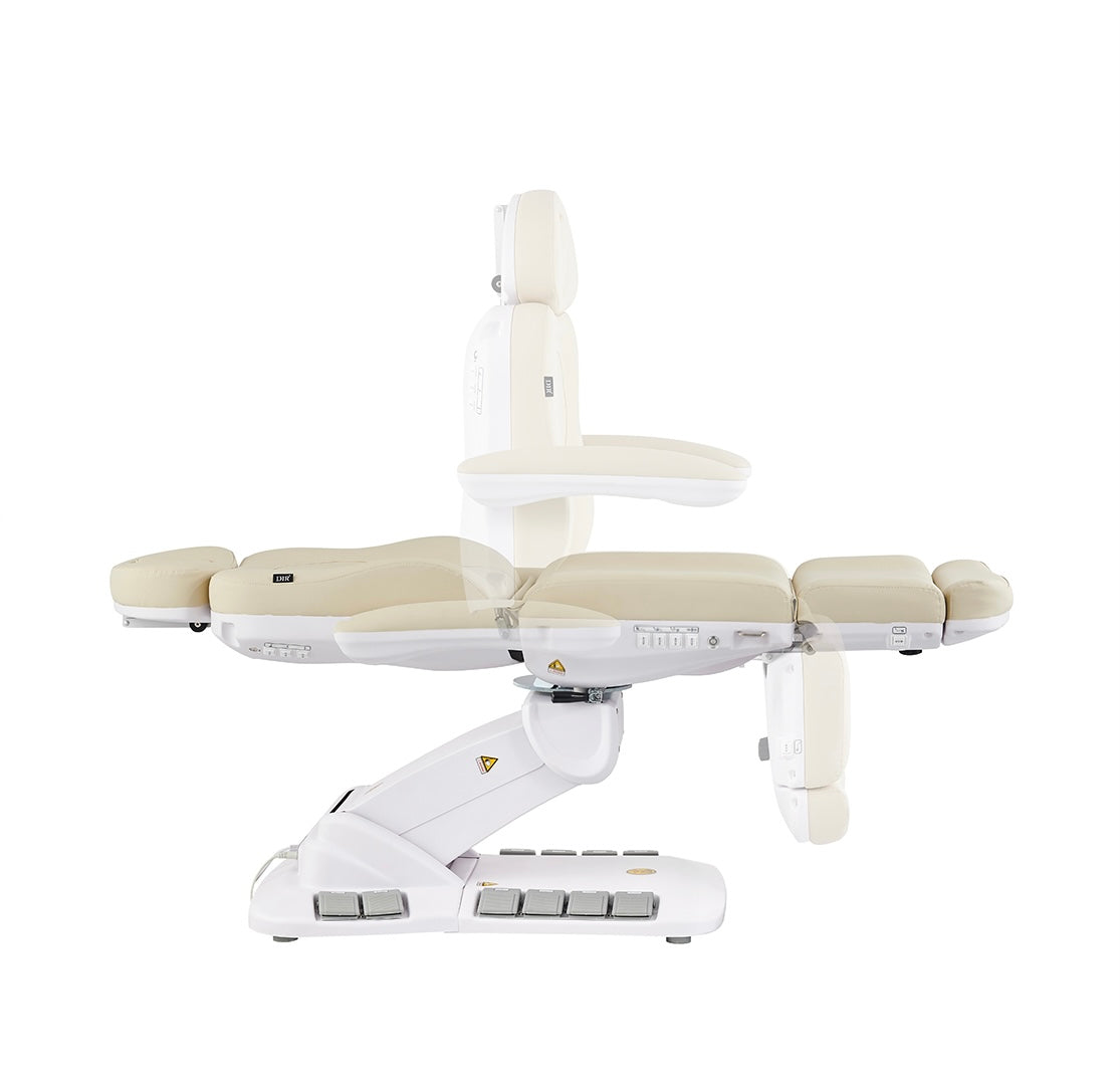 Logan Professional Spa Bed for Massage & Facial Treatments - Hydraulic Adjustable Beauty Salon Table with Headrest & Armrest - Perfect for Medical Spas, Estheticians & Skin Care Clinics