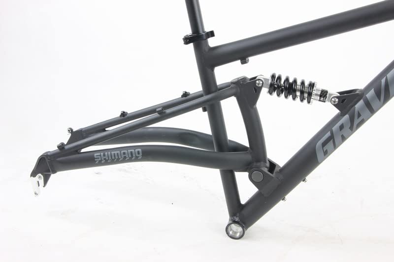 Gravity FSX 29 Inch Aluminum Dual Suspension Mountain Bike - ATB Bike Frame Set with Fork, Headset & Seatpost for Trail Riding & Off-Road Adventures