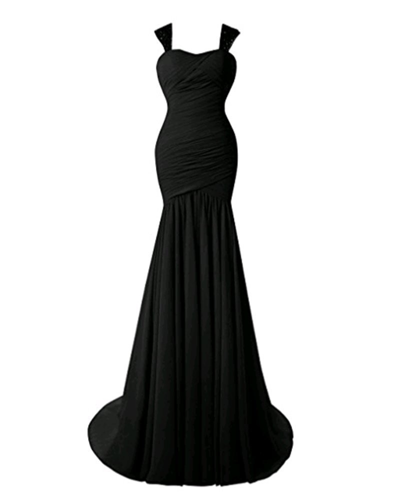 AMXK Women's Mermaid Prom Dresses 2023 - Sweetheart Neckline Chiffon Evening Gowns for Homecoming, Formal Party & Special Occasions - Long Elegant Ball Gown for Prom Night, Wedding Guest & Quinceañera