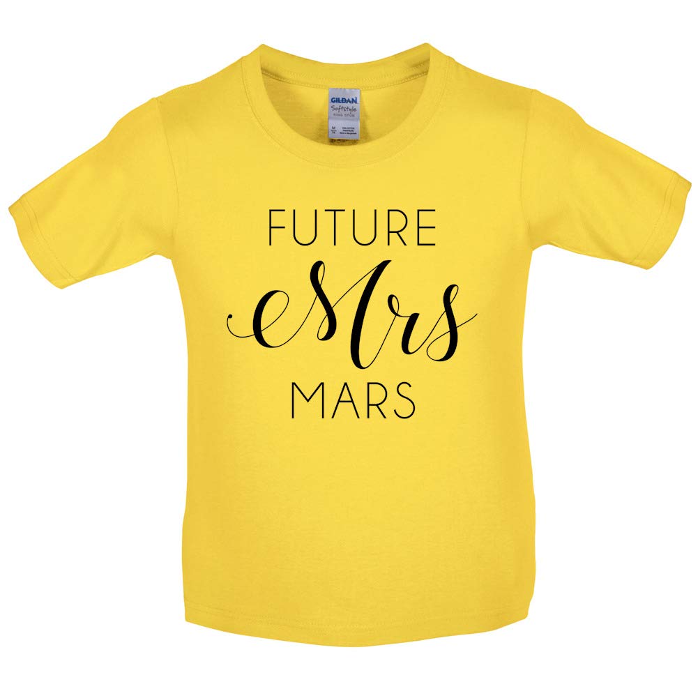 Future Mrs Mars Kids Crewneck T-Shirt - Cute Space Themed Cotton Tee for Boys & Girls - Perfect for School, Playdates & Birthday Parties