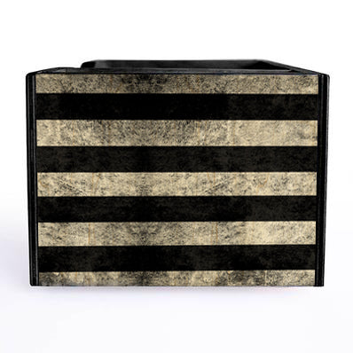 Patriotic Black American Flag Wooden Bar Caddy - Rustic Home Decor for Kitchen, Man Cave, or Outdoor Entertaining