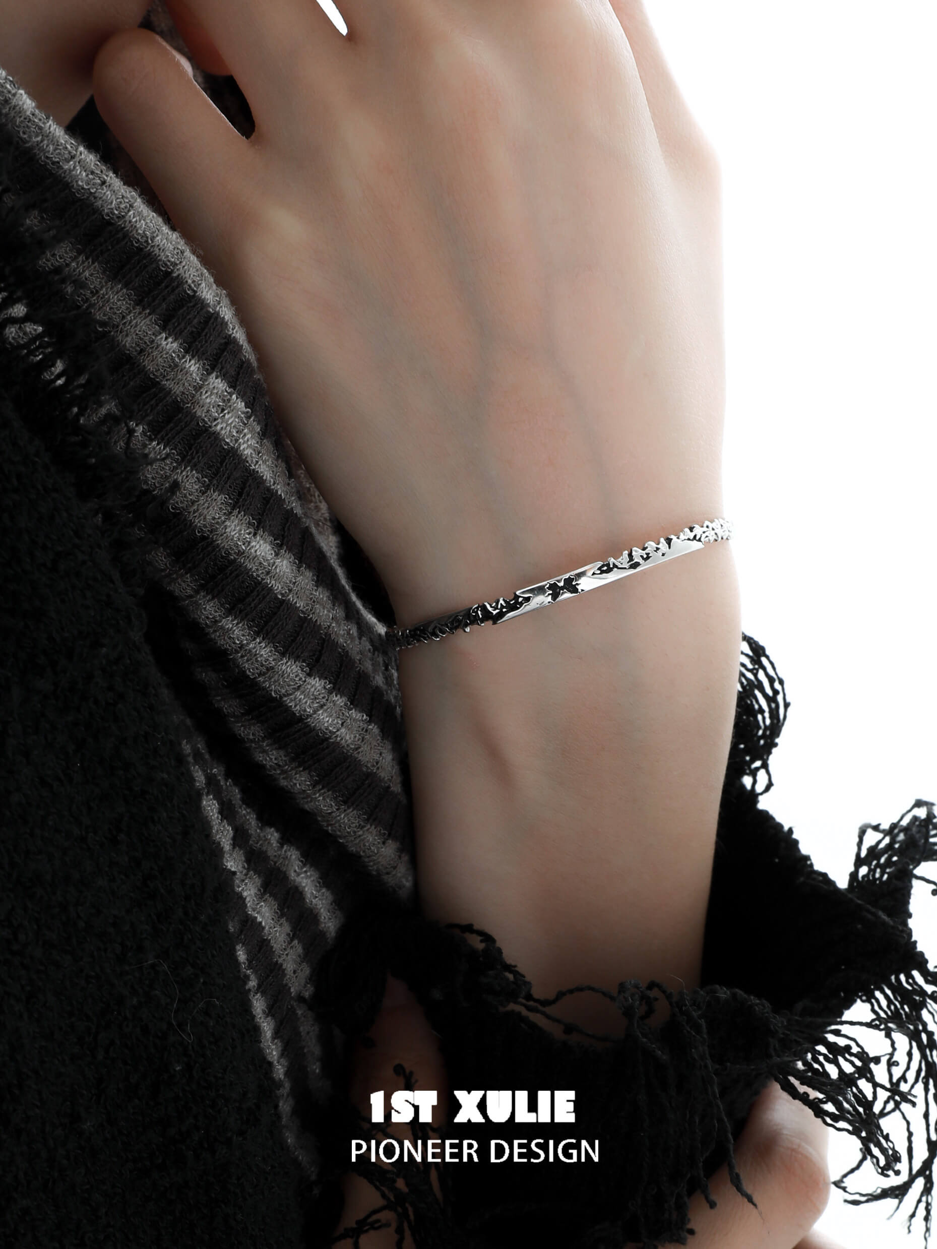 Whiterfly S925 Sterling Silver Black Butterfly Bangle Bracelet for Women - Elegant Fashion Jewelry Gift for Birthday, Anniversary & Special Occasions