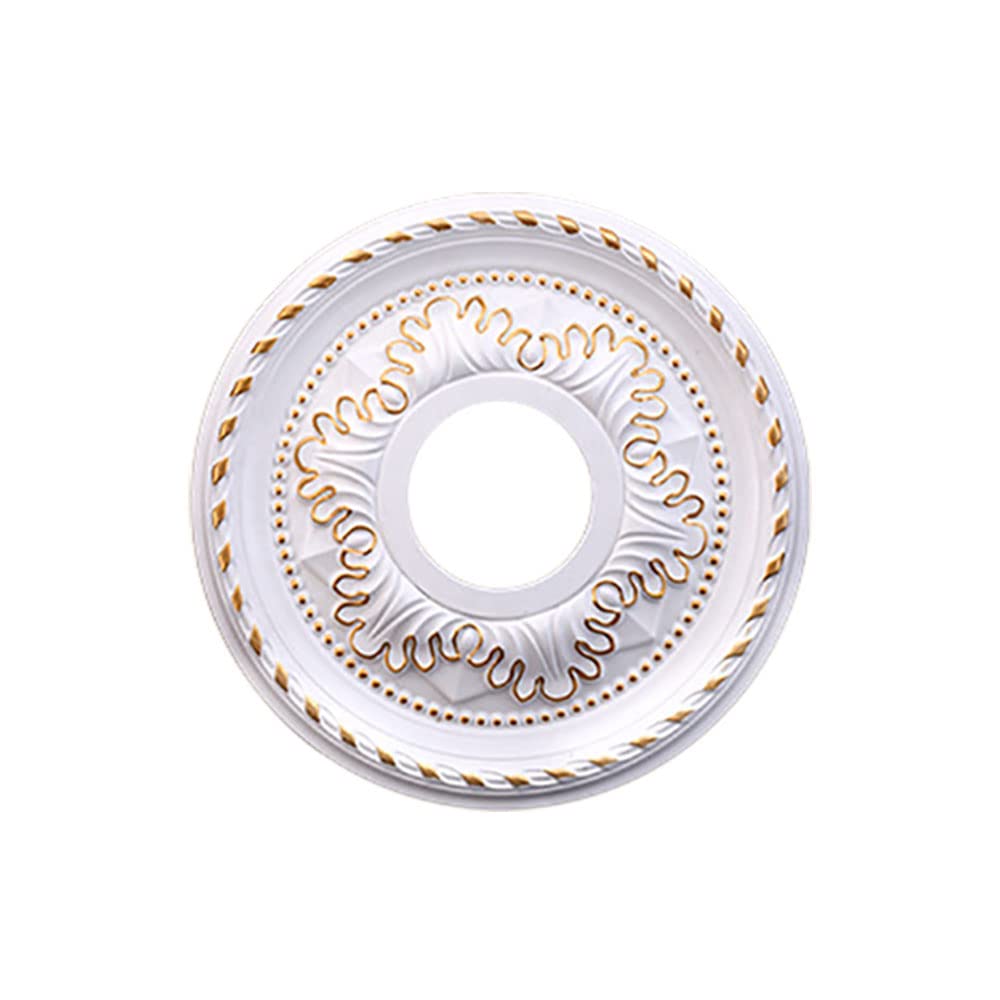 Elegant PU Decorative Ceiling Medallion for Chandeliers & Ceiling Fans - 12.3