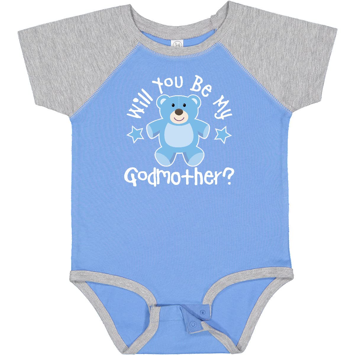 Inktastic Godmother Proposal Baby Boy Bodysuit - Cute Outfit for Newborns, Baptism, Christening & Family Photos