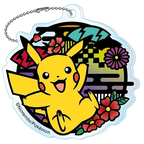 Pokemon Kirie Series Acrylic 2.5 Inch Keychain - Cute Anime Character Key Ring for Bags, Backpacks, Gifts & Collectibles