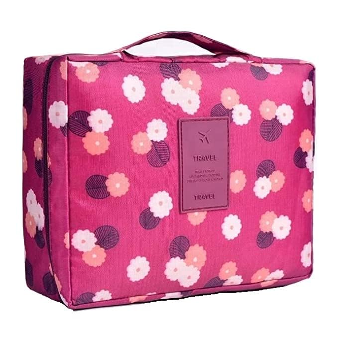 Trexee Waterproof Hanging Cosmetic Bag Organizer - Multi-Pocket Travel Makeup Pouch for Toiletries | Portable Makeup Case for Women | Perfect for Travel, Gym, and Daily Use