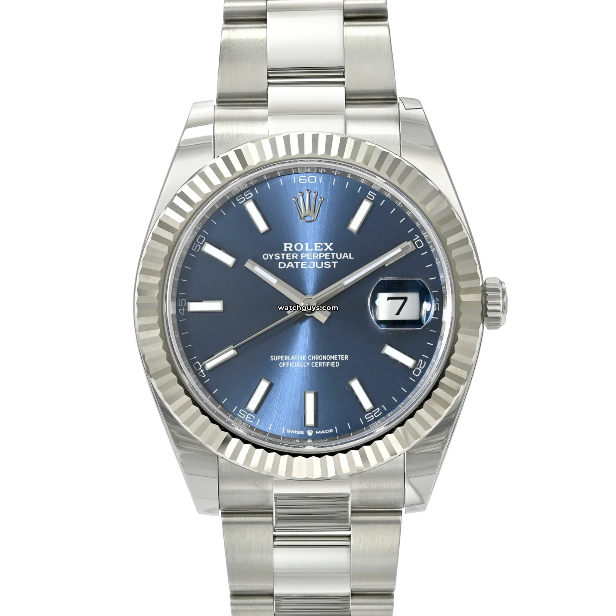 Rolex Datejust 126334 Blue Oyster Perpetual 41mm Stainless Steel Watch - Luxury Timepiece for Men, Perfect for Business & Formal Occasions