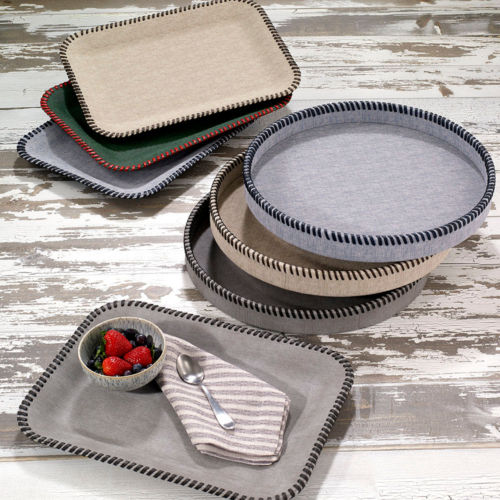 Whipstitch Trays - Handmade Leather Catch-All Organizer for Keys, Jewelry & Coins | Perfect for Home, Office & Car Organization