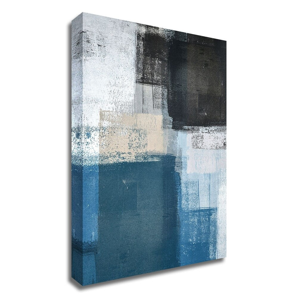 Abstract Blue II by Incado - Premium Canvas Wall Art Print, Ready to Hang - Modern Home & Office Decor for Living Room, Bedroom or Workspace