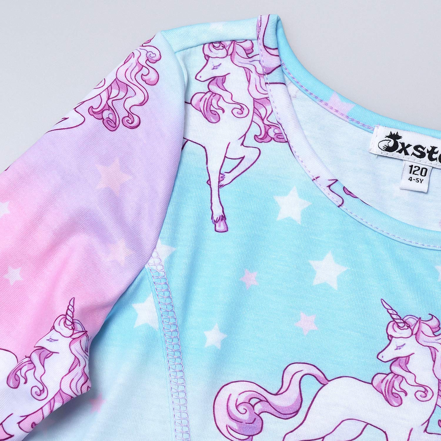 **Jxstar Girls & Doll Matching Unicorn Mermaid Dresses - Long Sleeve Outfits for Kids & Dolls - Perfect for Birthday Parties, Halloween, and Dress-Up Play**