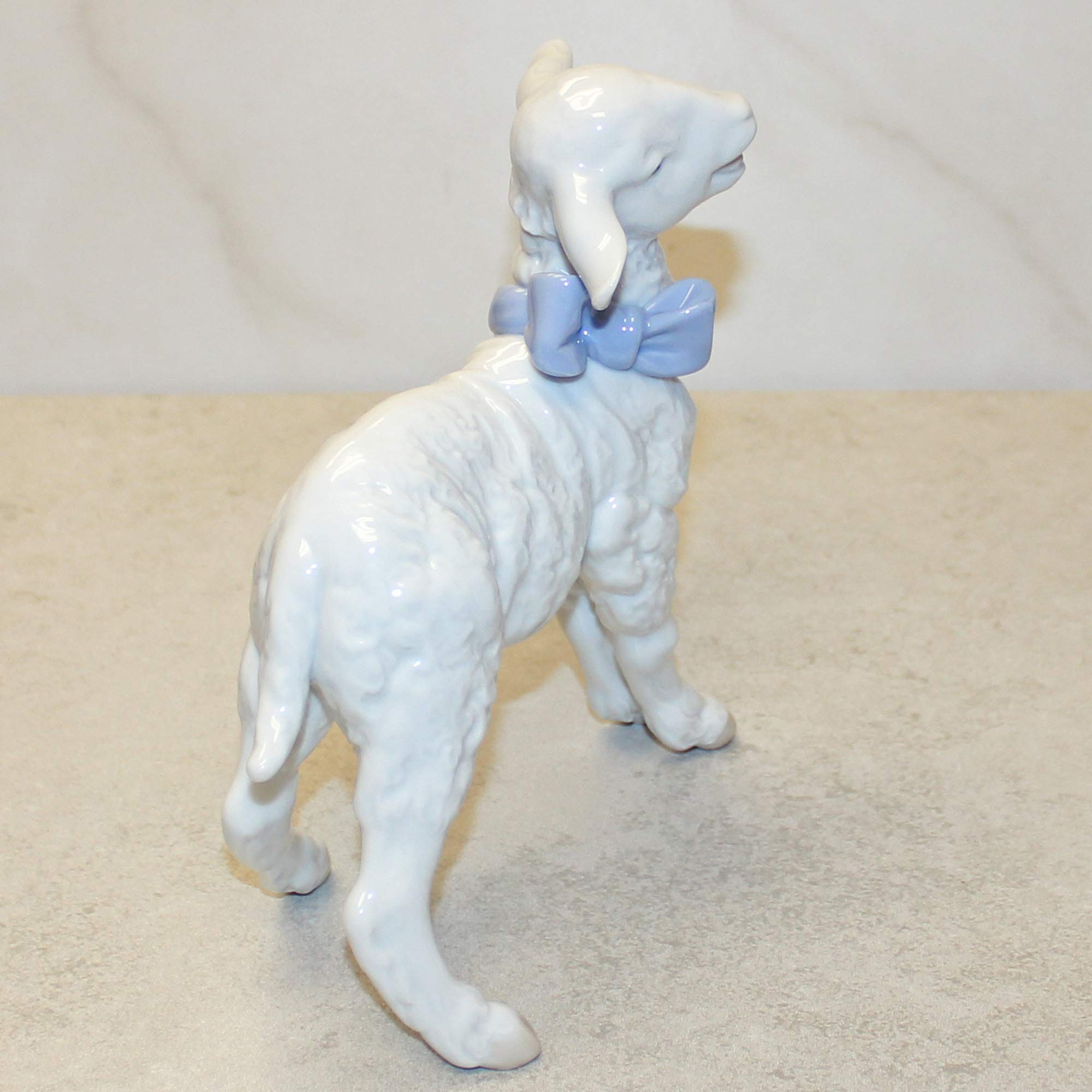 Lladro Porcelain Baby Boy with Lamb Figurine 06546 - Elegant Nursery Decor & Christening Gift for Newborns