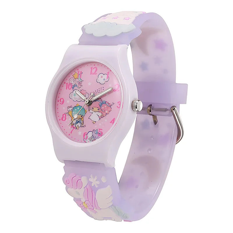Sanrio Hello Kitty Anime Wrist Watch for Women & Girls - Cute Pink Digital Watch with Adjustable Band, Perfect for School, Work, and Everyday Fashion Accessory